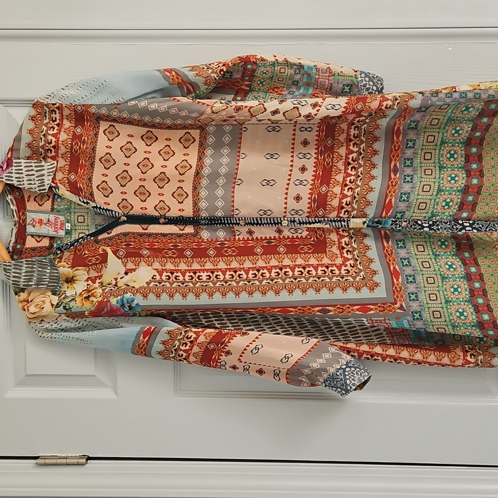 Johnny Was Multicolor Dress. Size S.